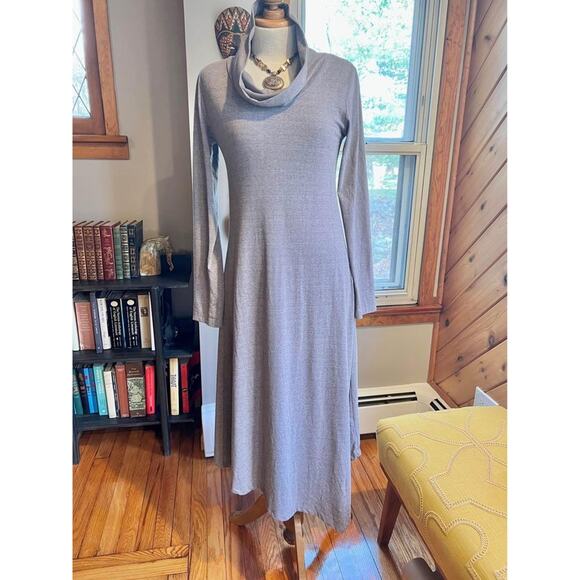 Handmade Dresses & Skirts - Organic Cotton Cowel Neck Earthy Dress